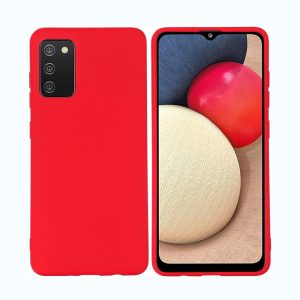 Helmet Case Liquid Silicone Samsung A41, Red
