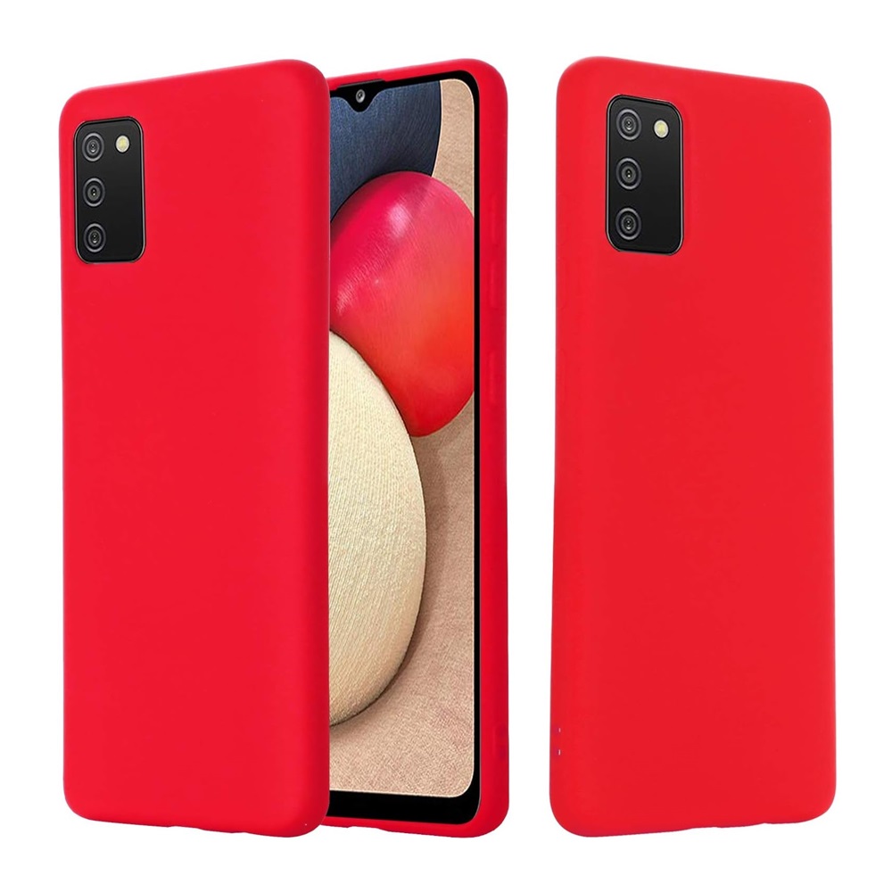 Helmet Case Liquid Silicone Samsung A41, Red - Image 3