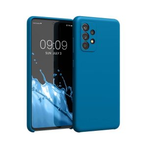 Helmet Case Liquid Silicone Samsung A52, Blue