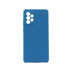 Helmet Case Liquid Silicone Samsung A72, Blue