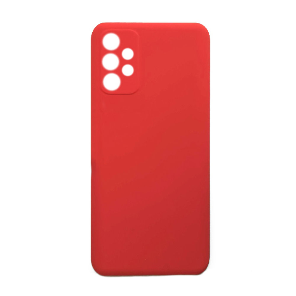 Helmet Case Liquid Silicone Samsung A72, Red