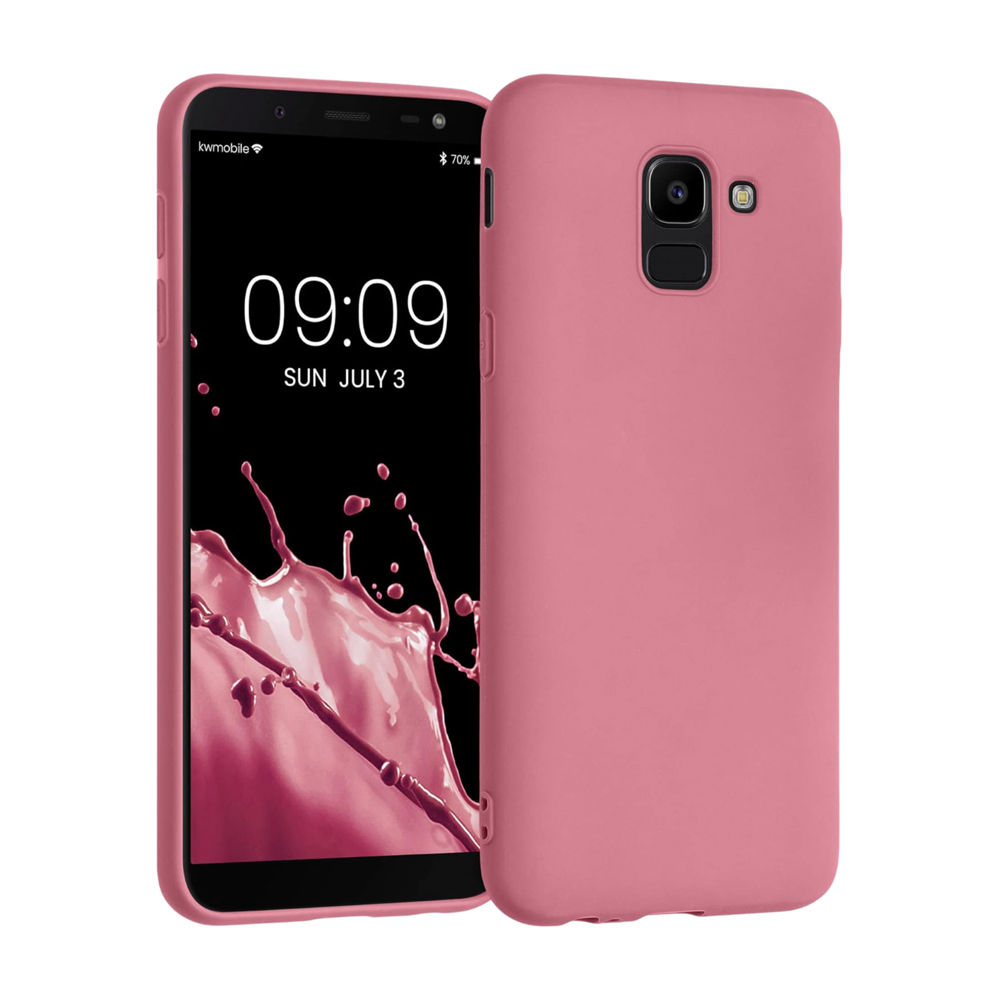 Helmet Case Liquid Silicone Samsung J6 (2018), Pink