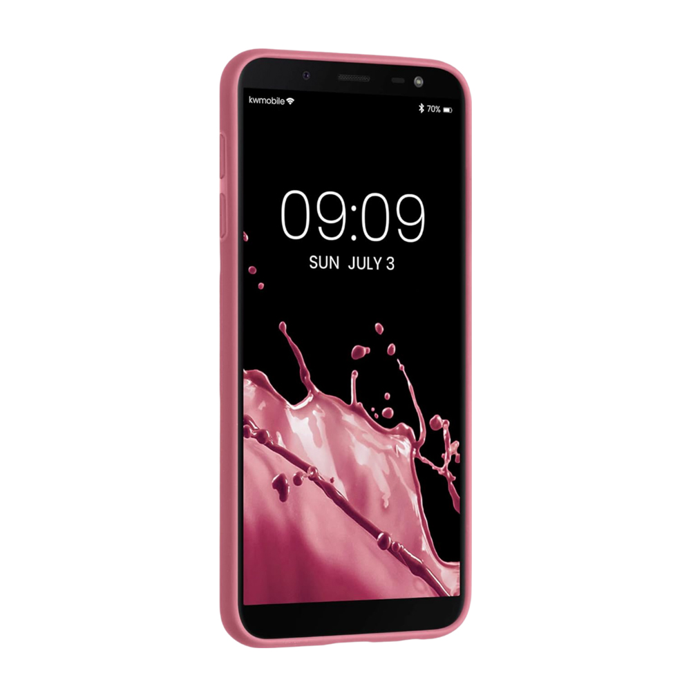 Helmet Case Liquid Silicone Samsung J6 (2018), Pink - Image 2