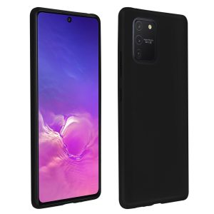 Helmet Case Liquid Silicone Samsung S10 Lite (2020), Black