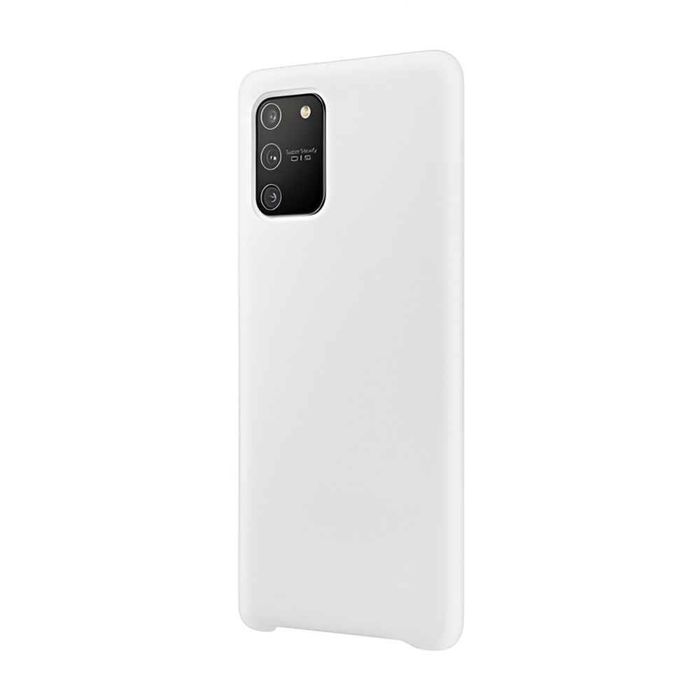 Helmet Case Liquid Silicone Samsung S10 Lite (2020), White - Image 4