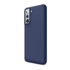 Helmet Case Liquid Silicone Samsung S21, Denim Blue