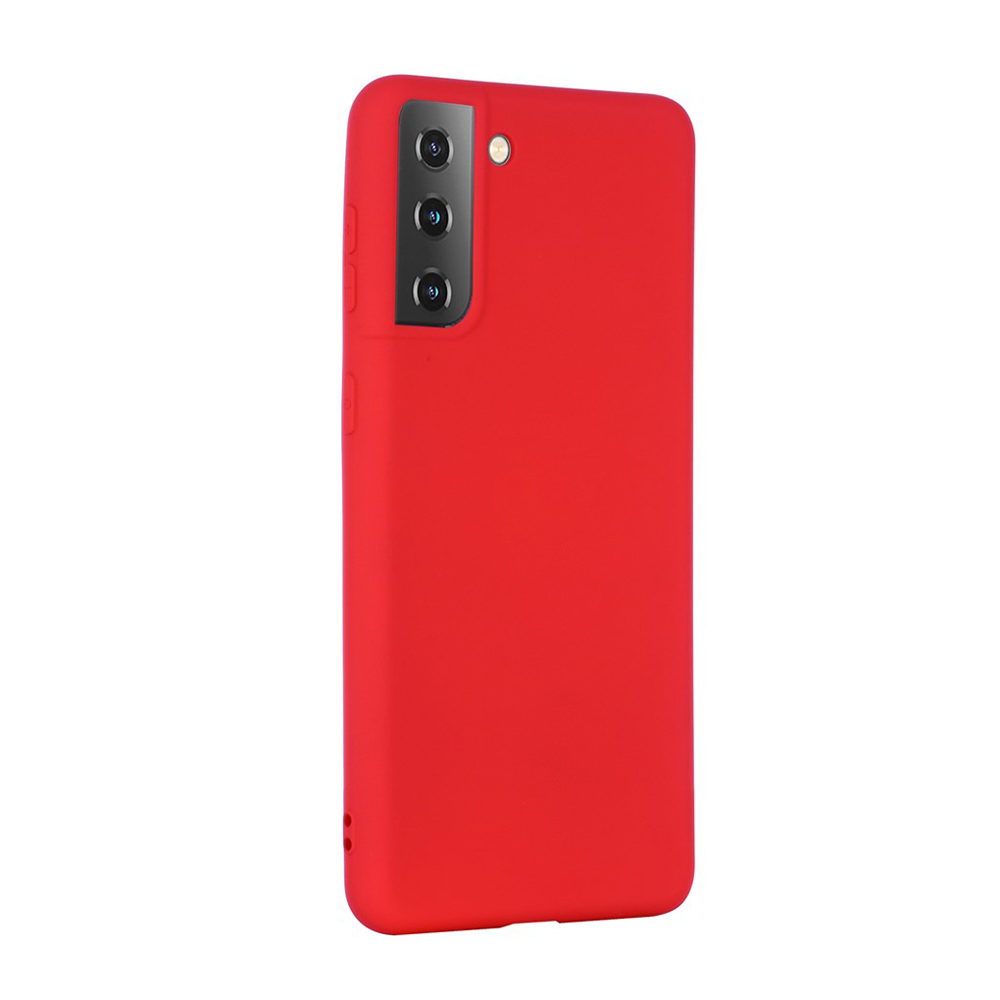 Helmet Case Liquid Silicone Samsung S21, Red - Image 3