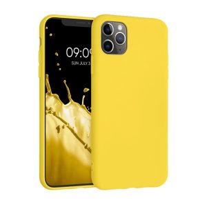 Helmet Case Liquid Silicone iPhone 11 Pro, Yellow