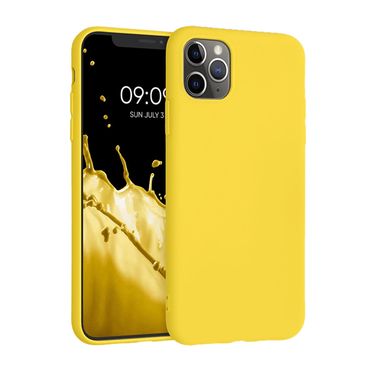 Helmet Case Liquid Silicone iPhone 11 Pro, Yellow - Image 2