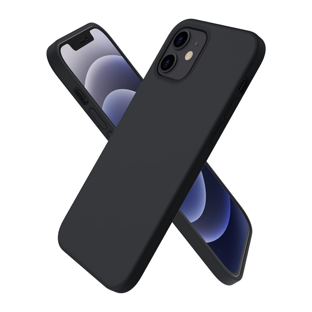 Helmet Case Liquid Silicone iPhone 12 Mini, Black - Image 3