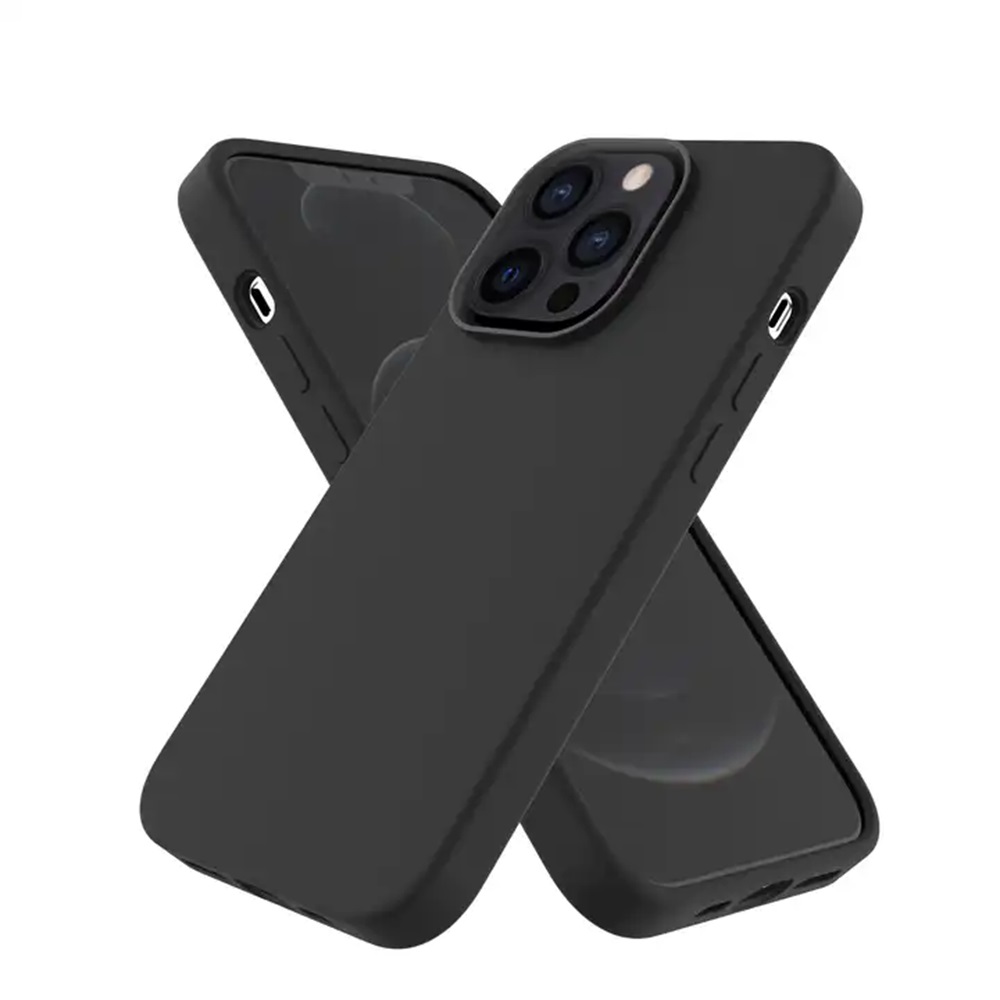 Helmet Case Liquid Silicone iPhone 12 Pro, Black - Image 2
