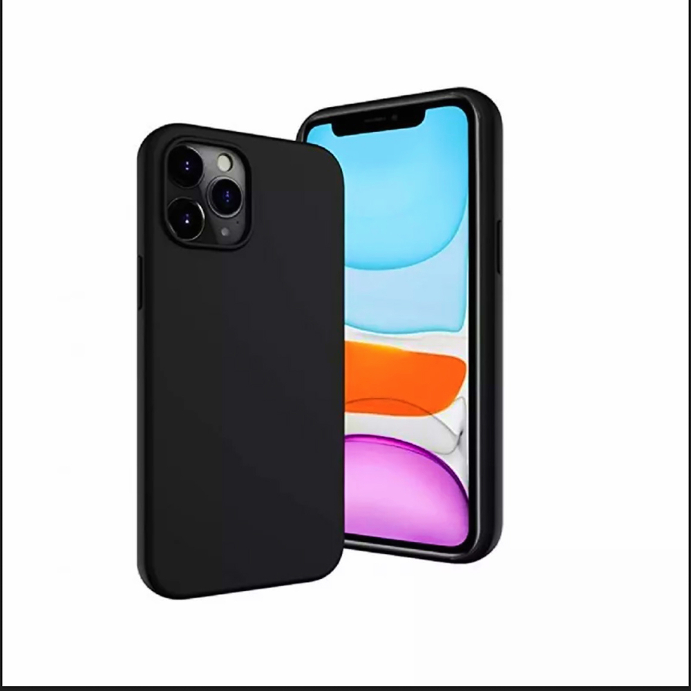 Helmet Case Liquid Silicone iPhone 12 Pro Max, Black - Image 2