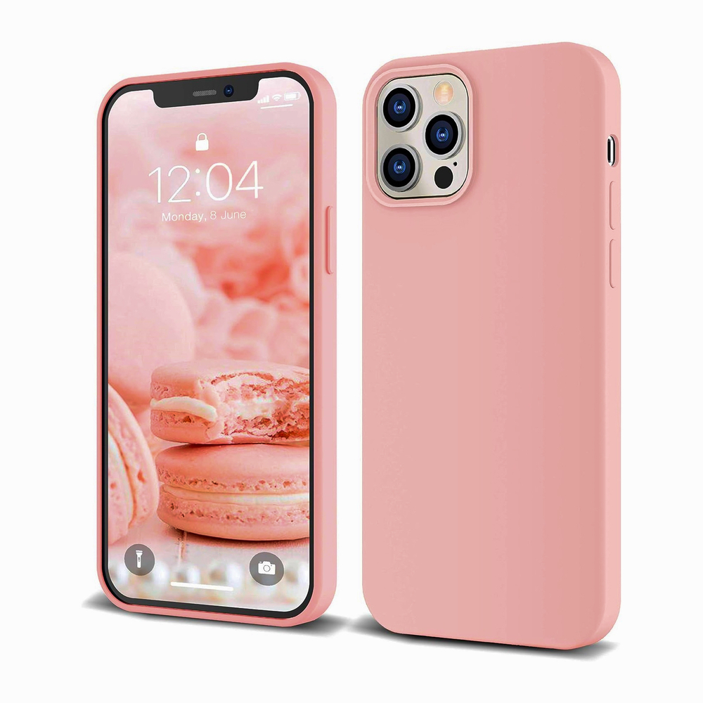 Helmet Case Liquid Silicone iPhone 12 Pro Max, Rose - Image 2