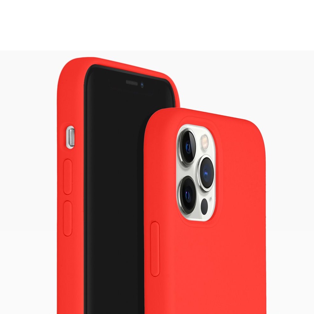 Helmet Case Liquid Silicone iPhone 12 Pro, Red - Image 2