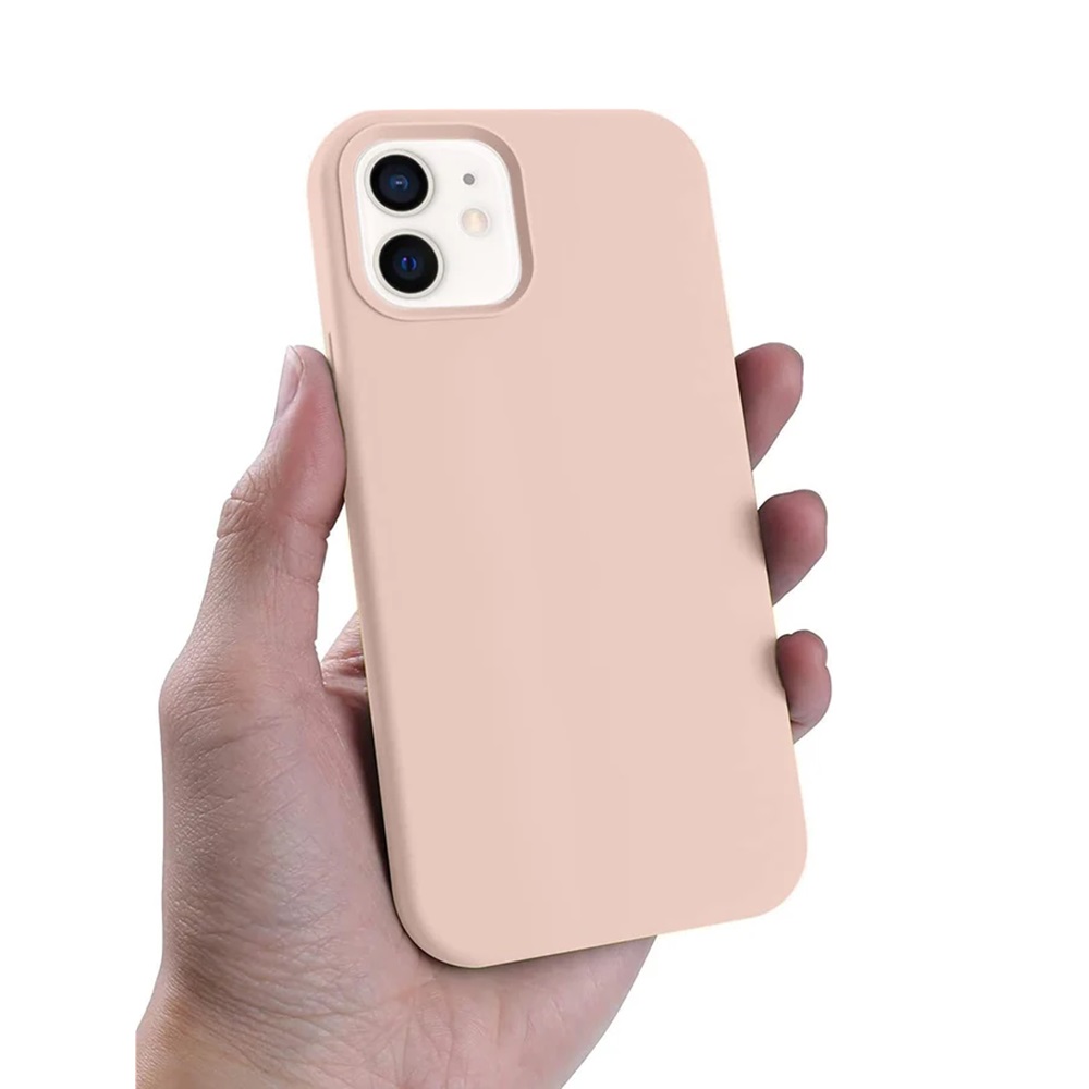 Helmet Case Liquid Silicone iPhone 12, Rose - Image 2