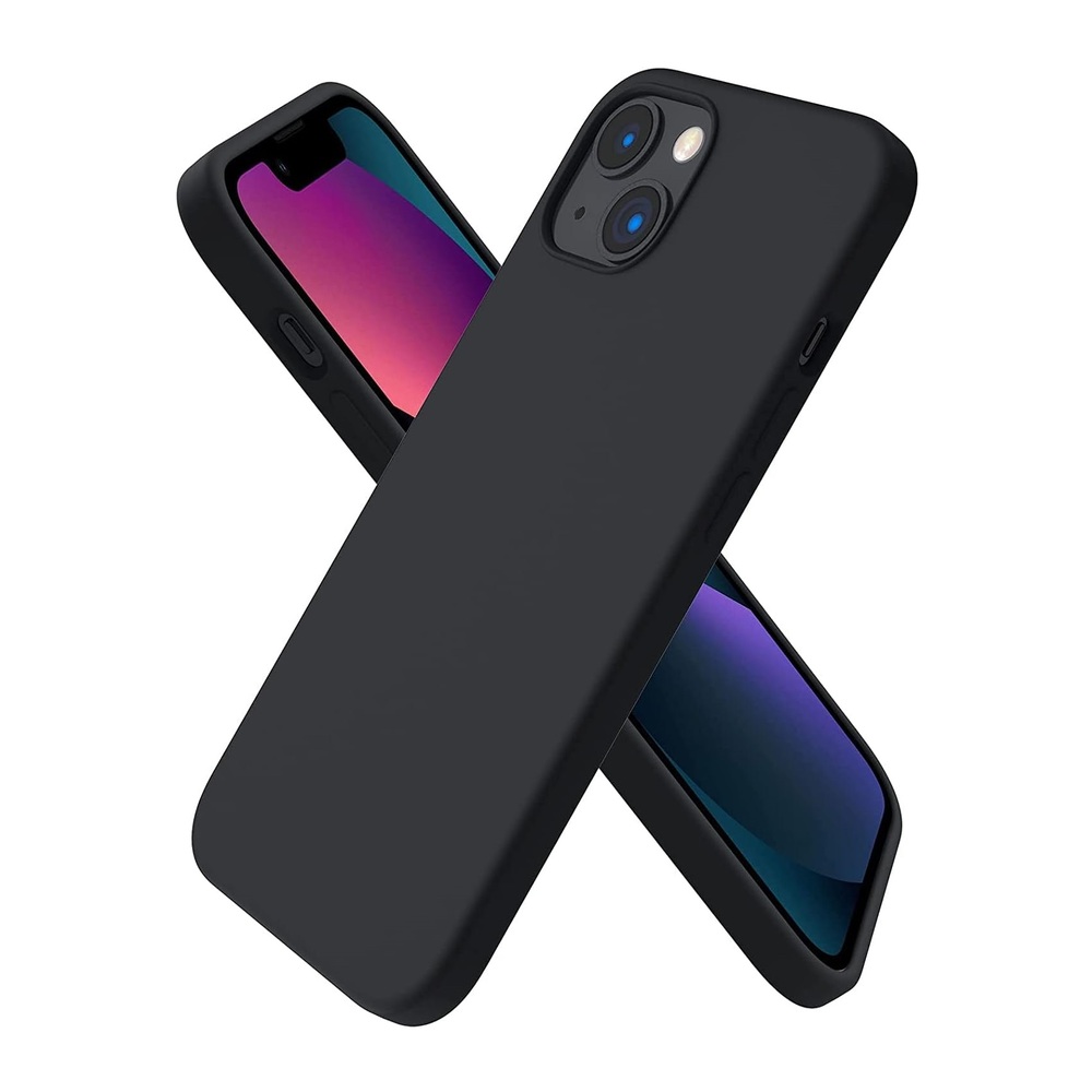 Helmet Case Liquid Silicone iPhone 13, Black - Image 2