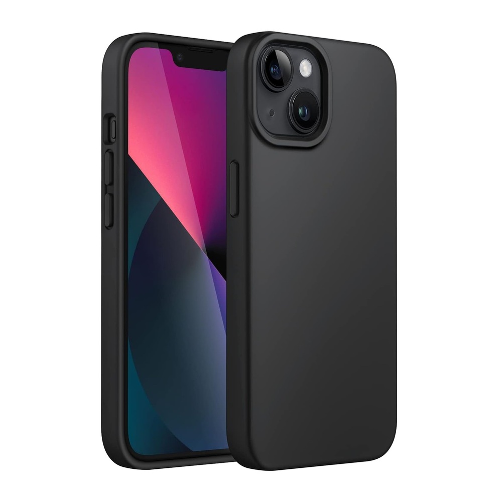 Helmet Case Liquid Silicone iPhone 13, Black - Image 3