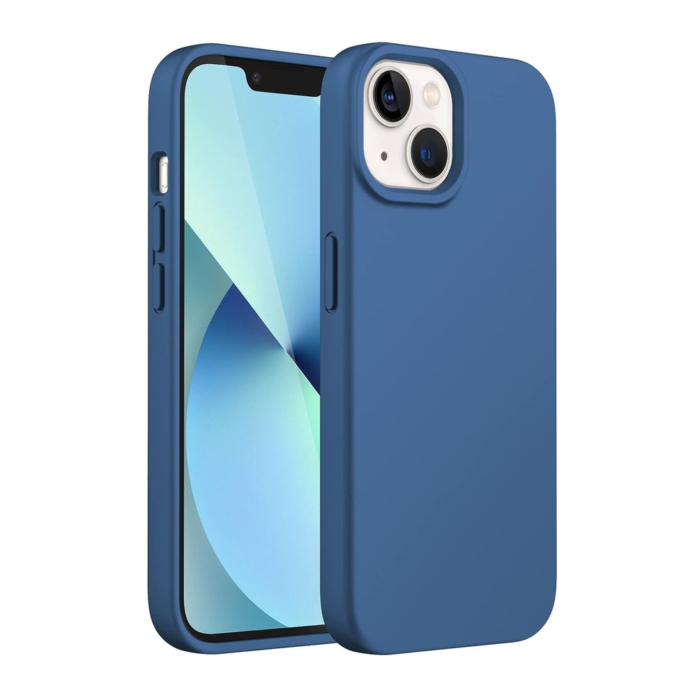 Helmet Case Liquid Silicone iPhone 13 Mini, Blue