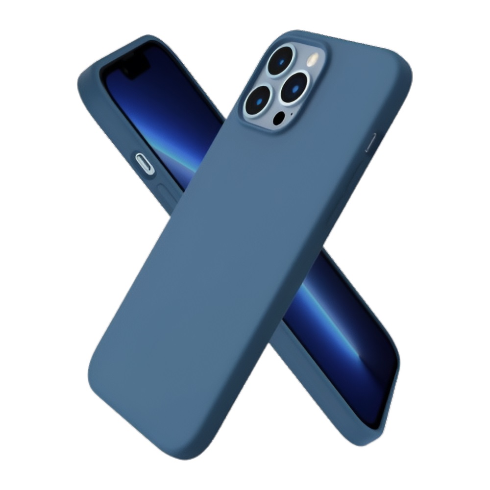 Helmet Case Liquid Silicone iPhone 13 Pro Max, Blue - Image 2