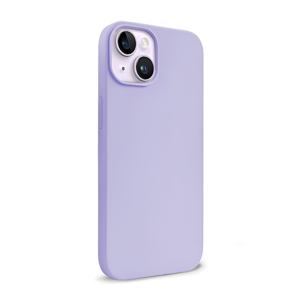Helmet Case Liquid Silicone iPhone 15 Plus/14 Plus, Lilac - Image 2