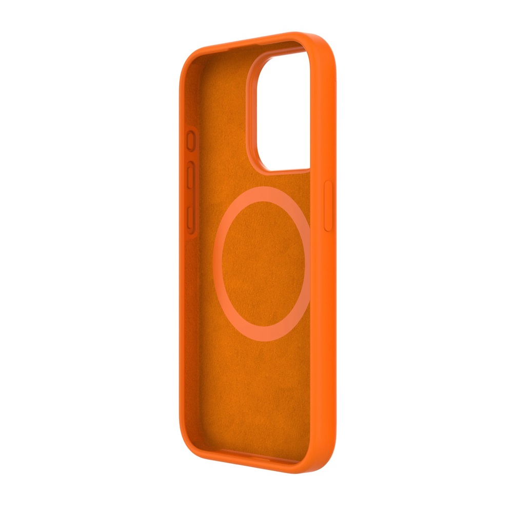 Helmet Case Liquid Silicone iPhone 14 Pro, Orange - Image 3