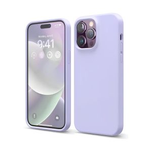 Helmet Case Liquid Silicone iPhone 14 Pro, Purple