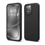 Helmet Case Liquid Silicone iPhone 15 Pro Max, Black