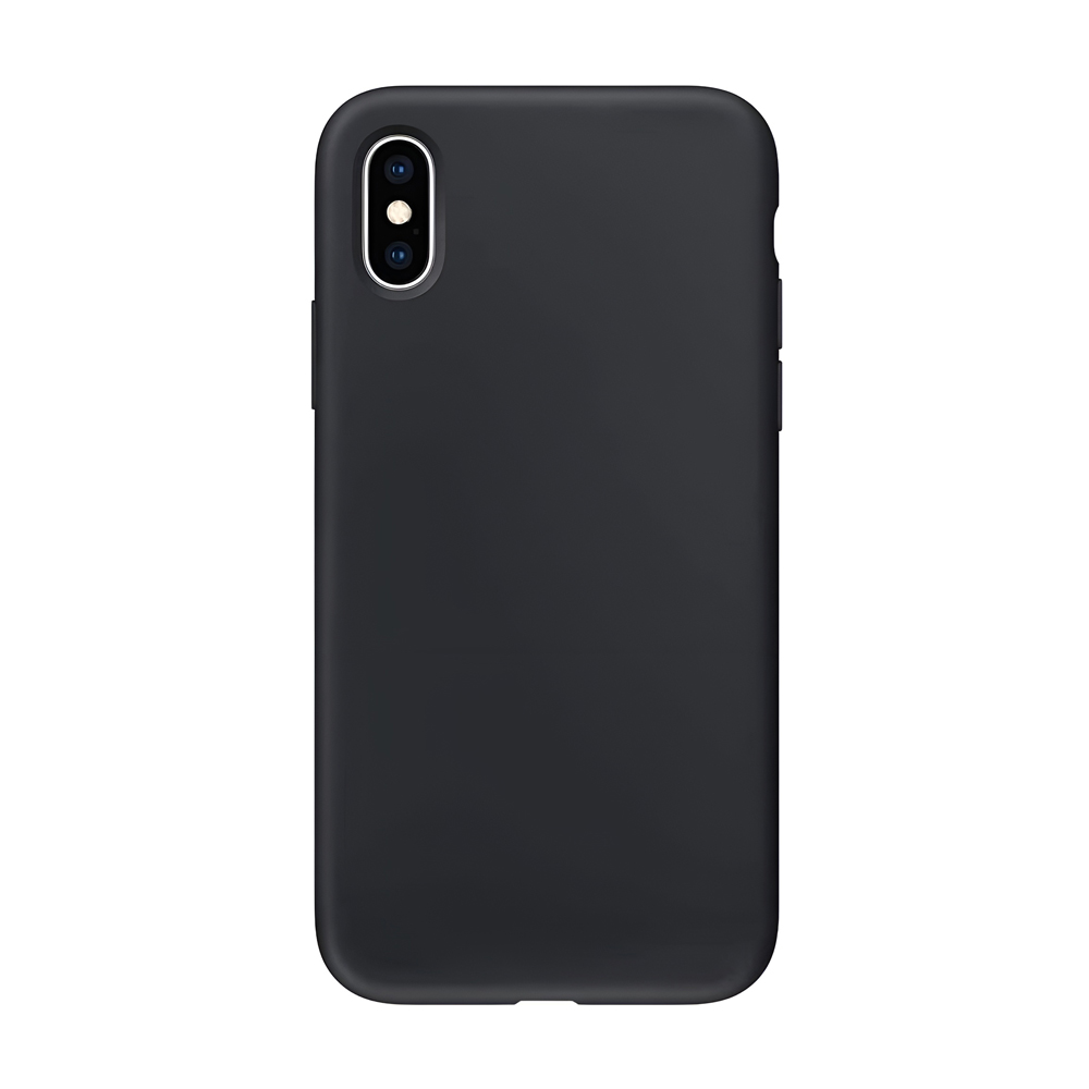 Helmet Case Liquid Silicone iPhone Xs Max, Black
