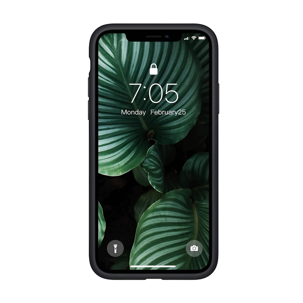 Helmet Case Liquid Silicone iPhone Xs Max, Black - Image 2