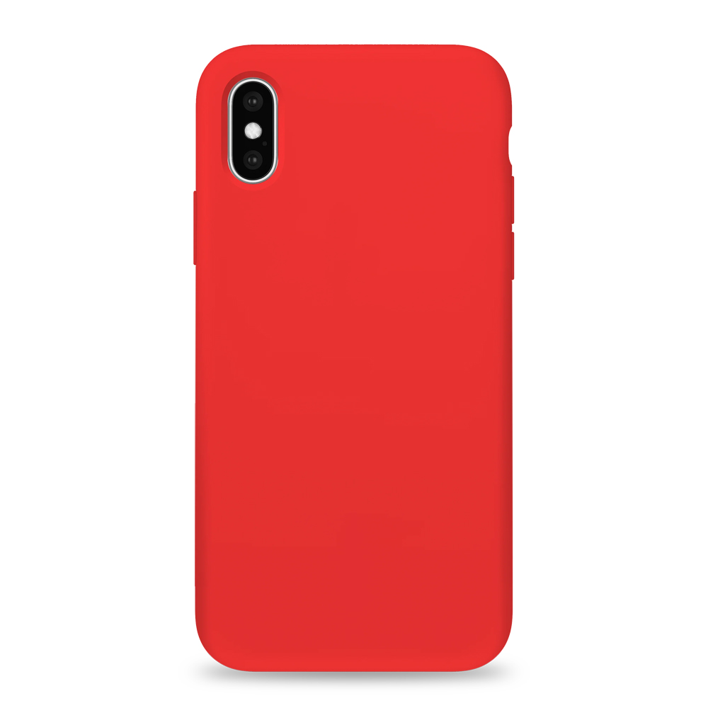 Helmet Case Liquid Silicone iPhone Xs Max, Red - Image 2