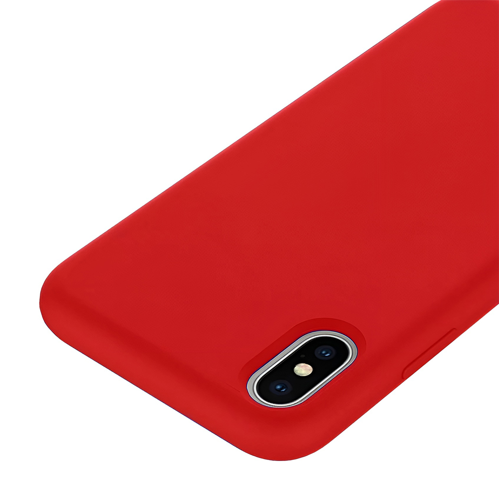 Helmet Case Liquid Silicone iPhone Xs Max, Red - Image 3