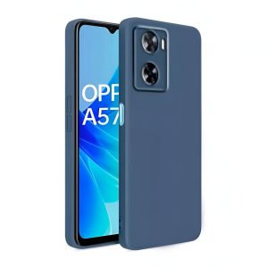 Helmet Case Liquid Silicone Oppo A57s, Blue
