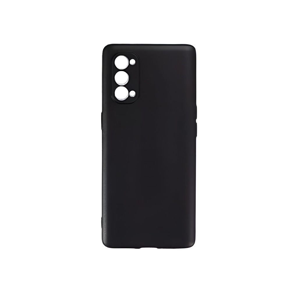 Helmet Case Liquid Silicone Oppo Reno 4 Pro 5G, Black