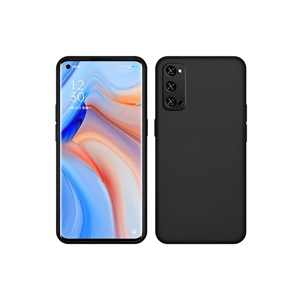 Helmet Case Liquid Silicone Oppo Reno 4 Pro 5G, Black - Image 2