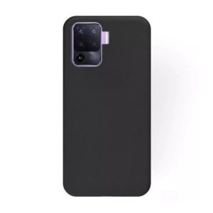 Helmet Case Liquid Silicone Oppo Reno 5 Lite, Black