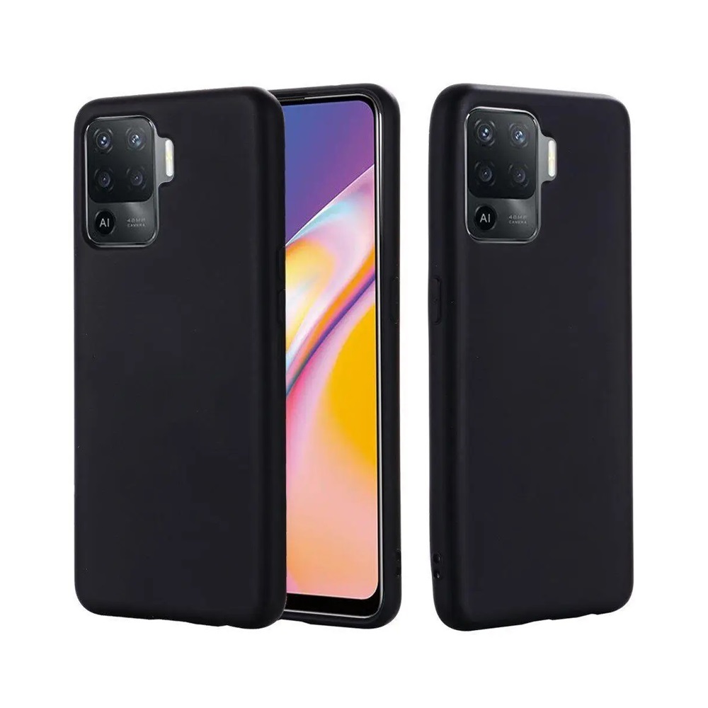 Helmet Case Liquid Silicone Oppo Reno 5 Lite, Black - Image 2