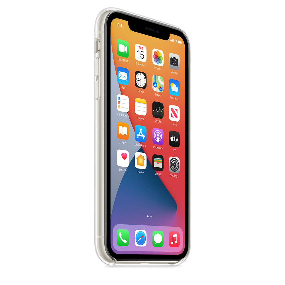 Helmet Case TPU Soft iPhone 11, Clear - Image 3
