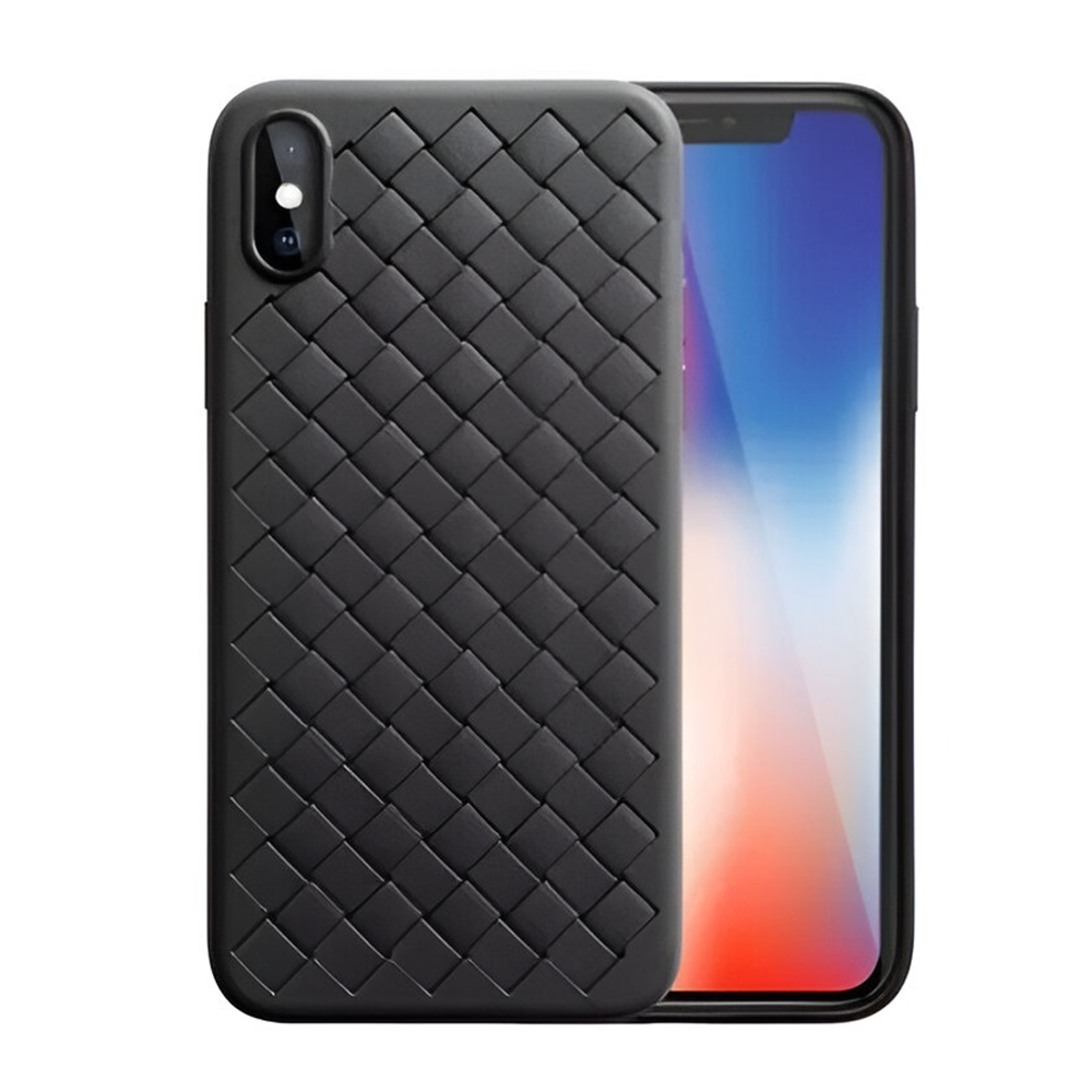 Helmet Case TPU Woven iPhone Xs Max, Black - Image 2