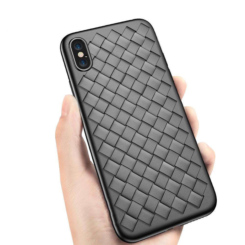 Helmet Case TPU Woven iPhone X/Xs, Black - Image 2
