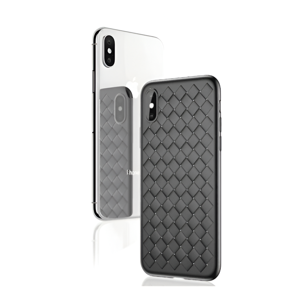 Helmet Case TPU Woven iPhone X/Xs, Black - Image 3