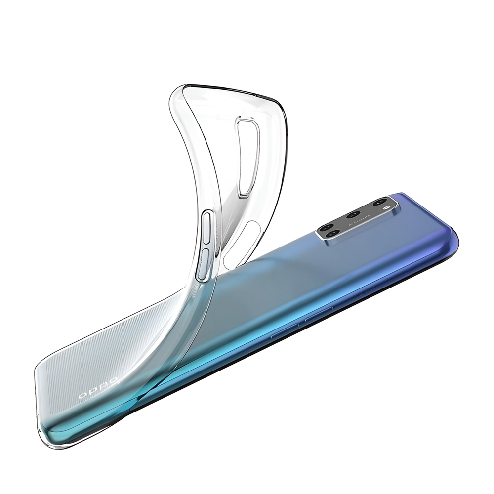 Helmet Case TPU Soft Oppo A72, Clear - Image 2