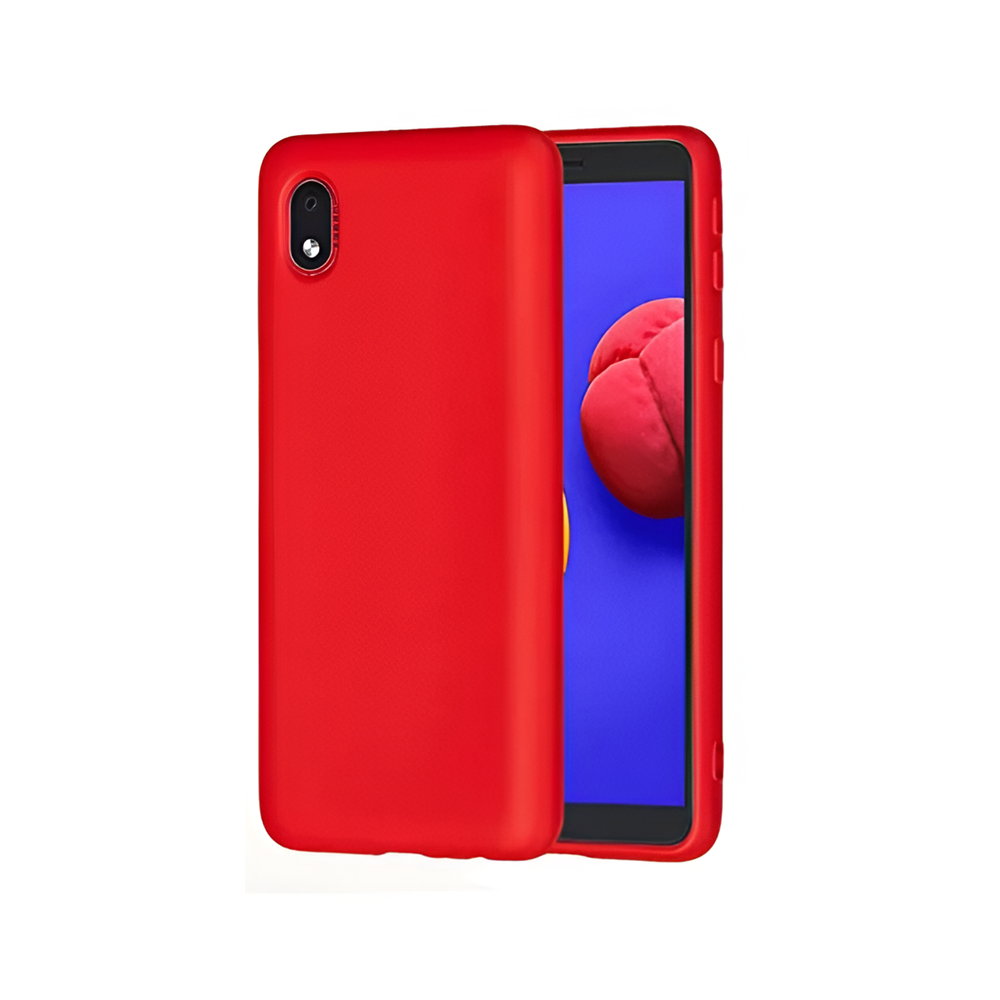 Helmet Case TPU Nylon Samsung A01 Core, Red - Image 2