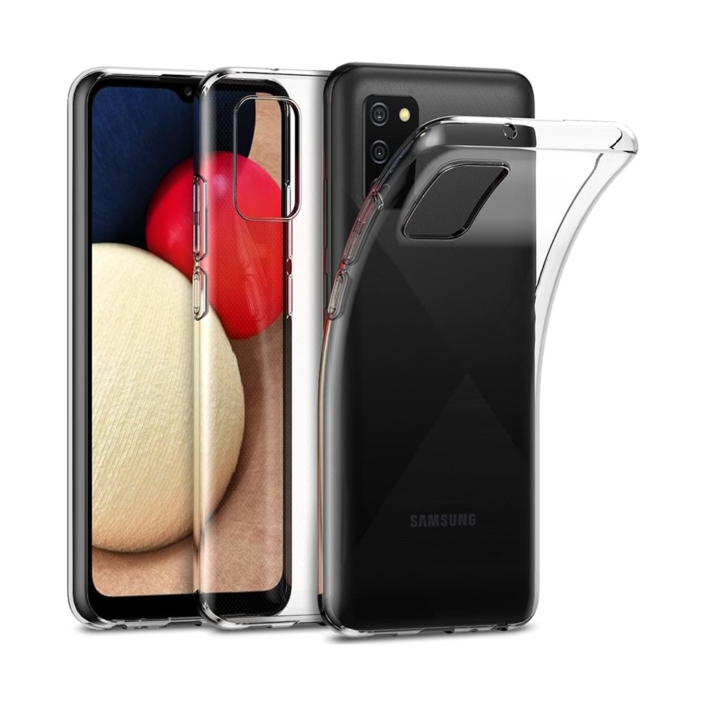 Helmet Case TPU Soft Samsung A02S, Clear