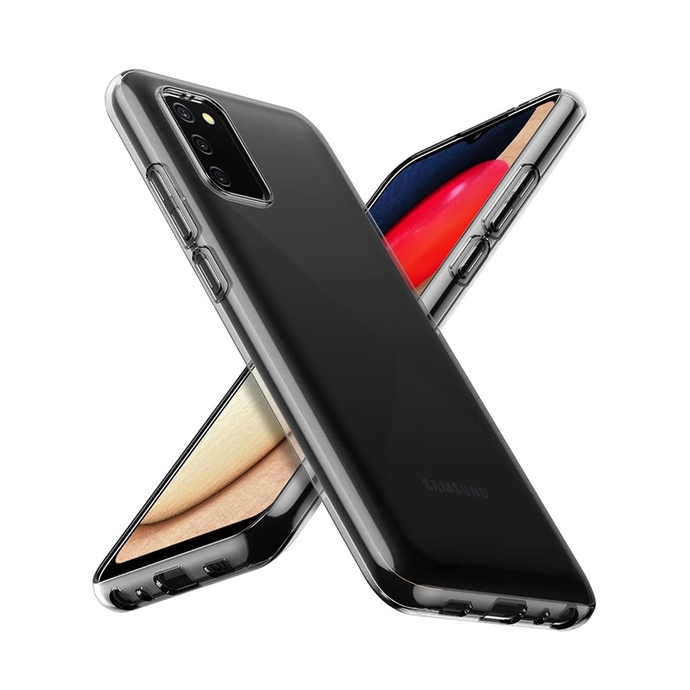 Helmet Case TPU Soft Samsung A02S, Clear - Image 2