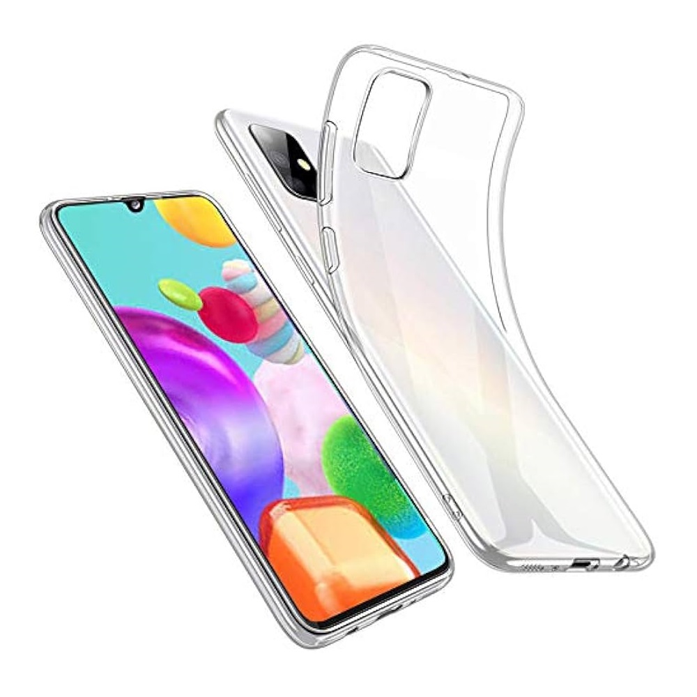 Helmet Case TPU Soft Samsung A41, Clear - Image 3