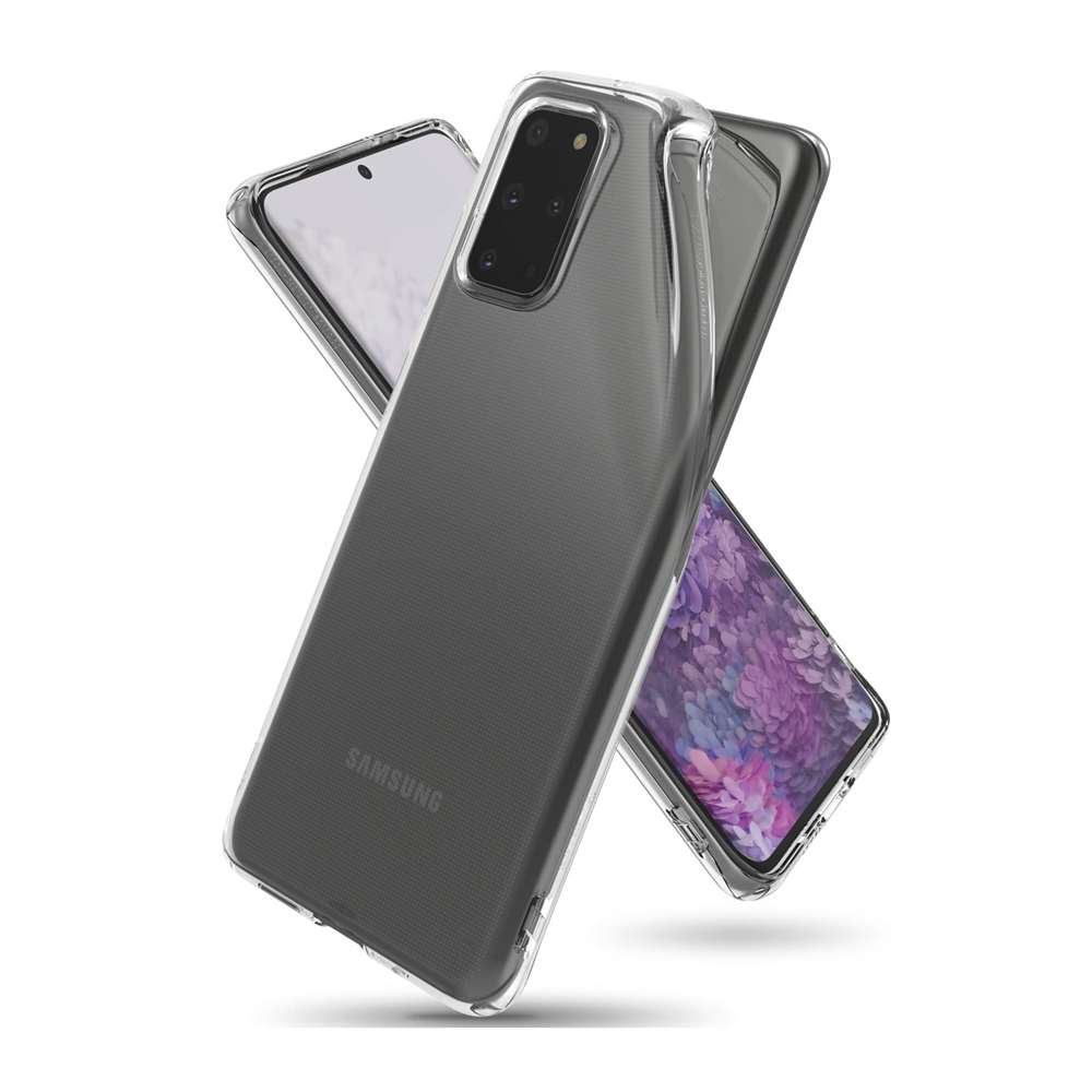 Helmet Case TPU Soft Samsung S20 Plus, Clear - Image 3