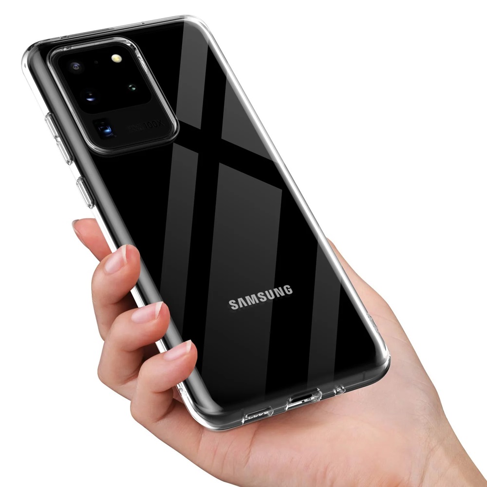 Helmet Case TPU Soft Samsung S20 Ultra, Clear - Image 2