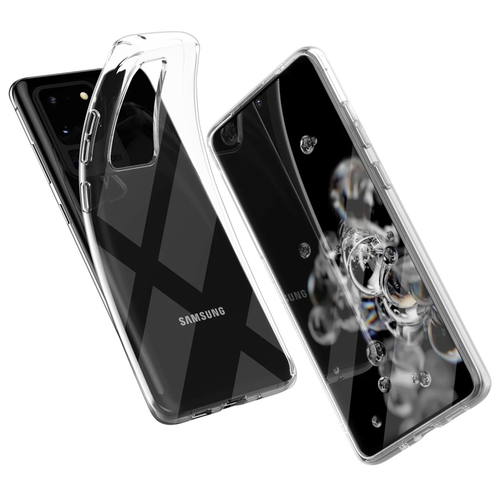 Helmet Case TPU Soft Samsung S20 Ultra, Clear - Image 3