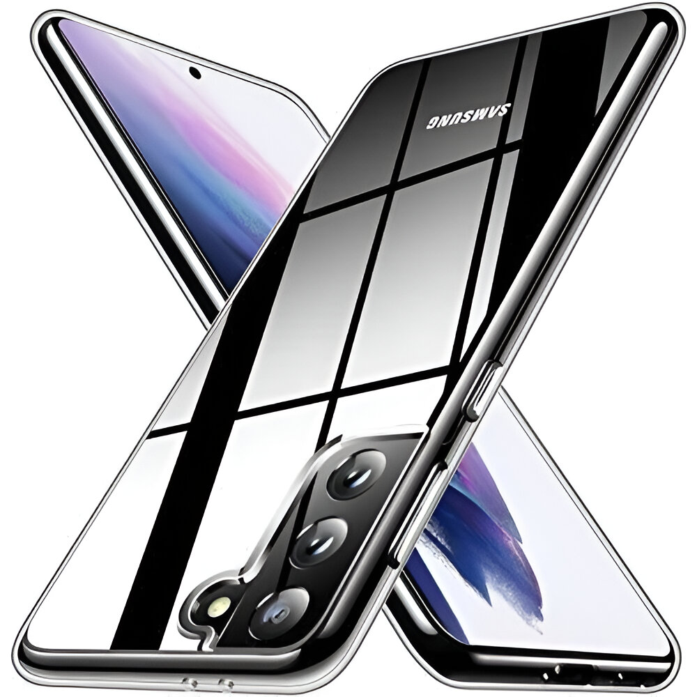 Helmet Case TPU Soft Samsung S21 Plus, Clear - Image 2