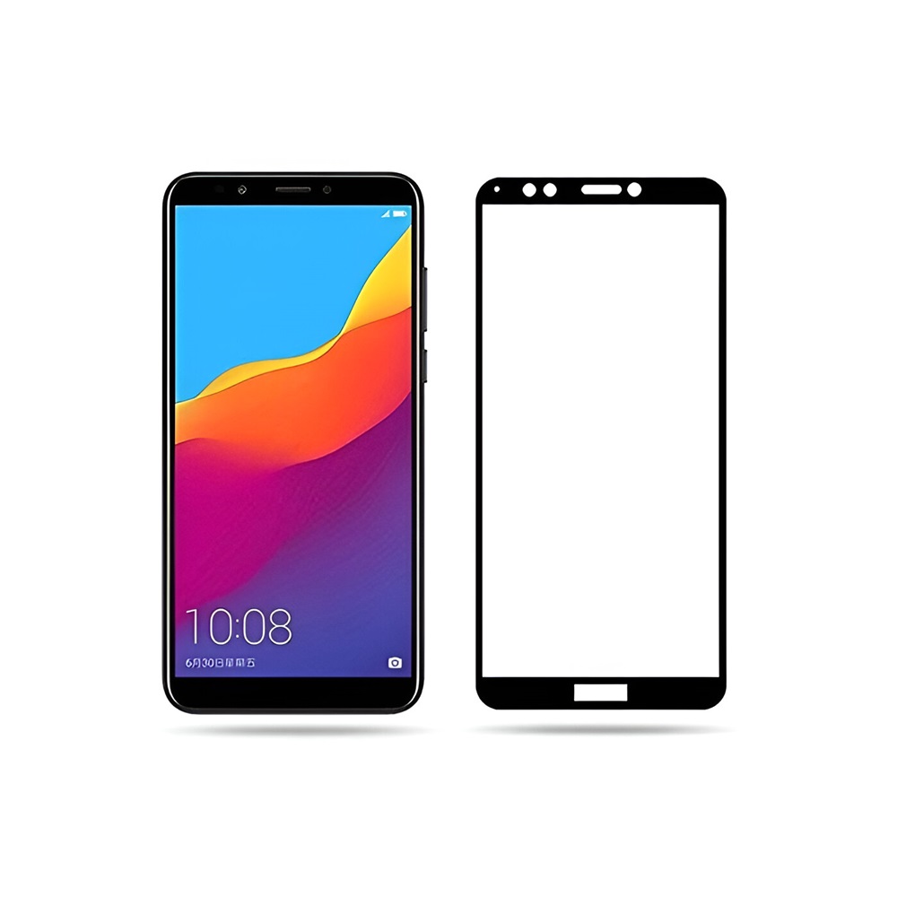 Helmet Full Coverage Glass 2.5D Huawei Y7 Prime (2018), Black - Image 2